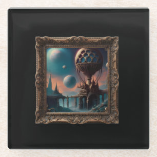 Fantasy Image Of A Strange Interstellar Structure Glass Coaster
