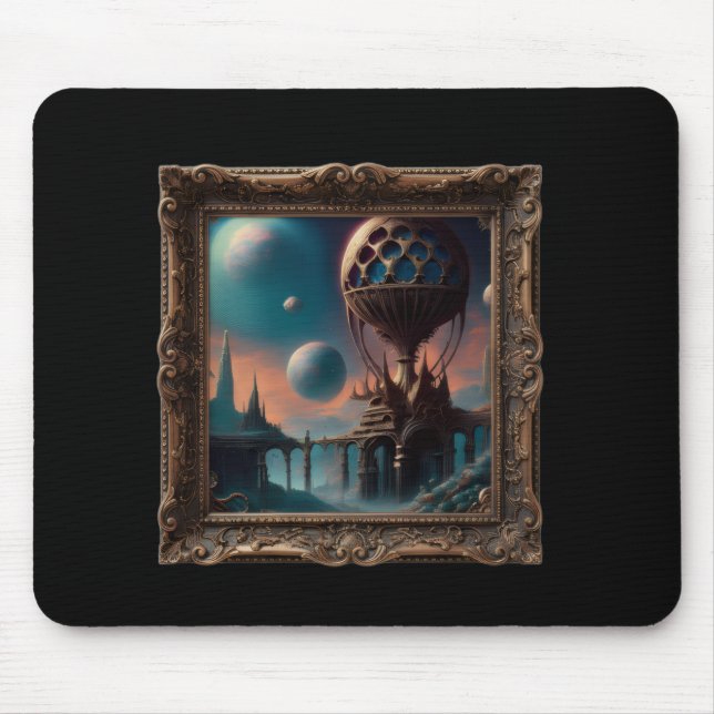 Fantasy Image Of A Strange Interstellar Structure Mouse Pad (Front)