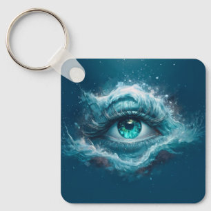Fantasy Image - Old Blue Eyes Key Ring