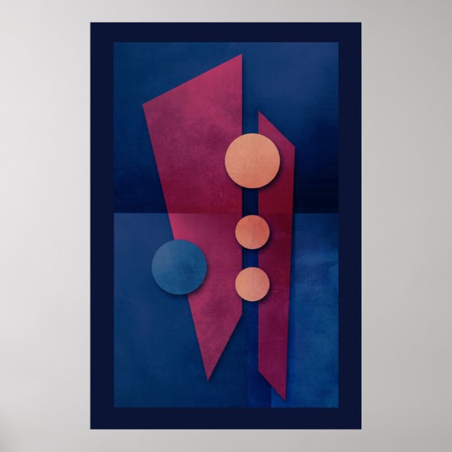 'Fantasy In G Major' Abstract Art Poster (Front)