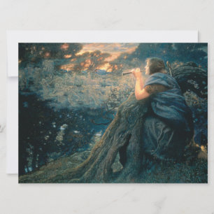 Fantasy in Twilight (by Edward Robert Hughes) Card