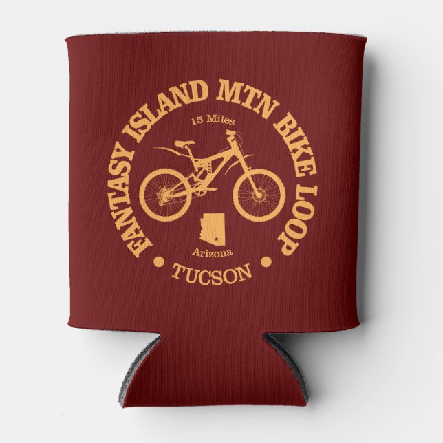 Fantasy Island MTB Loop (cycling) Can Cooler (Front)