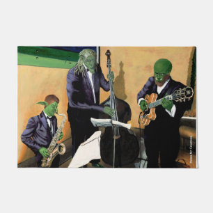 Fantasy Jazz Blues Musician Music Art Doormat