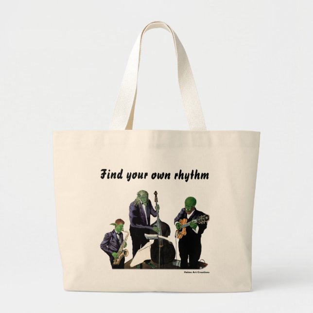 Fantasy Jazz Blues Musicians Music Art Tote Bag (Front)