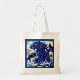 Fantasy Kaiju Anime - Woodcut 2 Tote Bag
