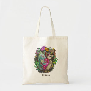 Fantasy kohlrabi  hedgehog -  cute hedgehog tote bag