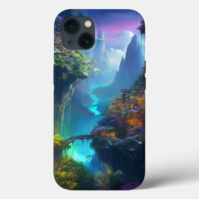 Fantasy Landscape Colourful Surreal  Case-Mate iPhone Case (Back)