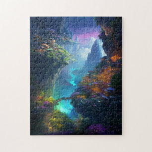 Fantasy Landscape Colourful Surreal Jigsaw Puzzle