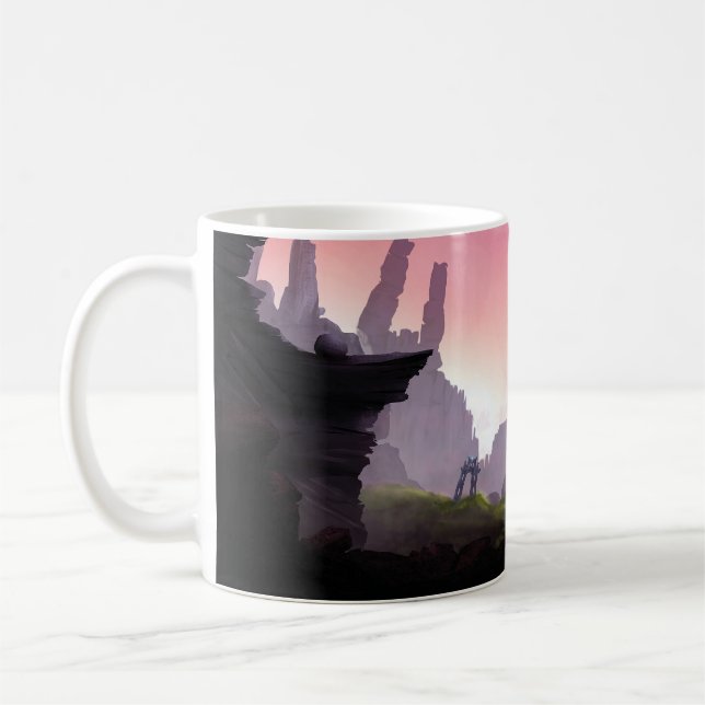 Fantasy Landscape Concept Art Mug (Left)