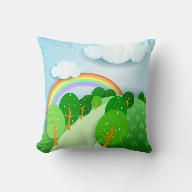 Fantasy landscape, pillow (Front)