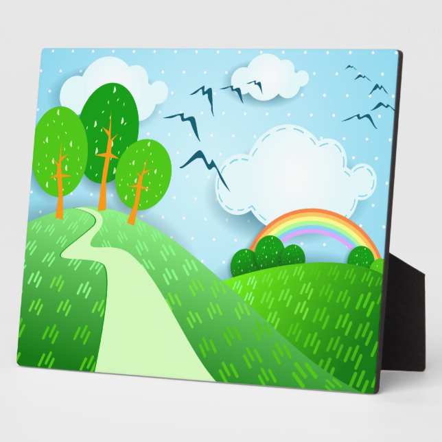 Fantasy landscape, plaque (Side)