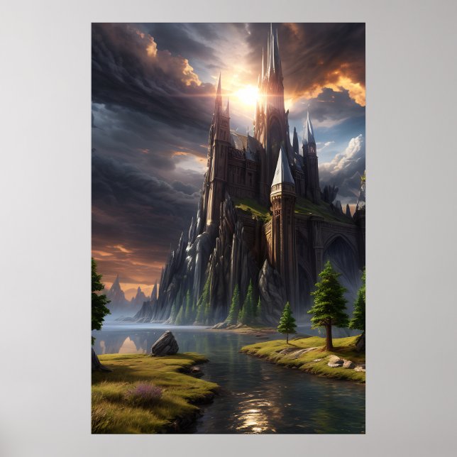 Fantasy Landscape Poster (Front)