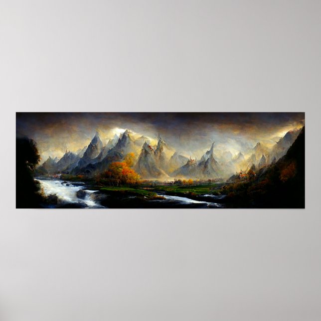 Fantasy Landscape Poster (Front)