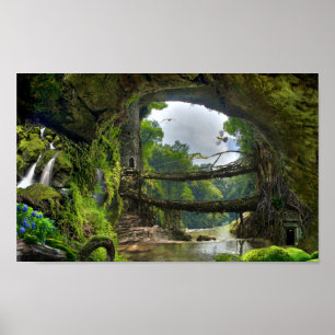 Fantasy Landscape Poster