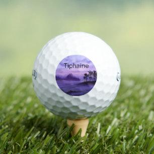 Fantasy Landscape Purple Golf Balls