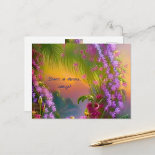 Fantasy landscape, tropic and dreamy postcard