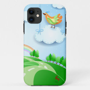 Fantasy landscape with bird, iPhone5 case
