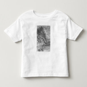 Fantasy landscape with town and castle toddler T-Shirt