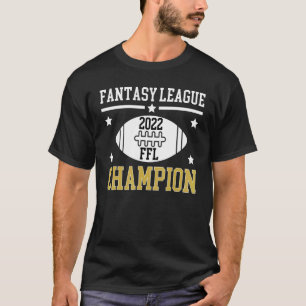 Fantasy League Champion FFL Football 2022 Winner v T-Shirt