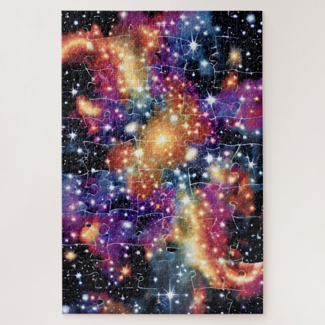 Fantasy Looking Lights in Space Time Epiphany Fun Jigsaw Puzzle (Vertical)