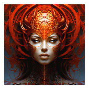 Fantasy magic art woman photo print