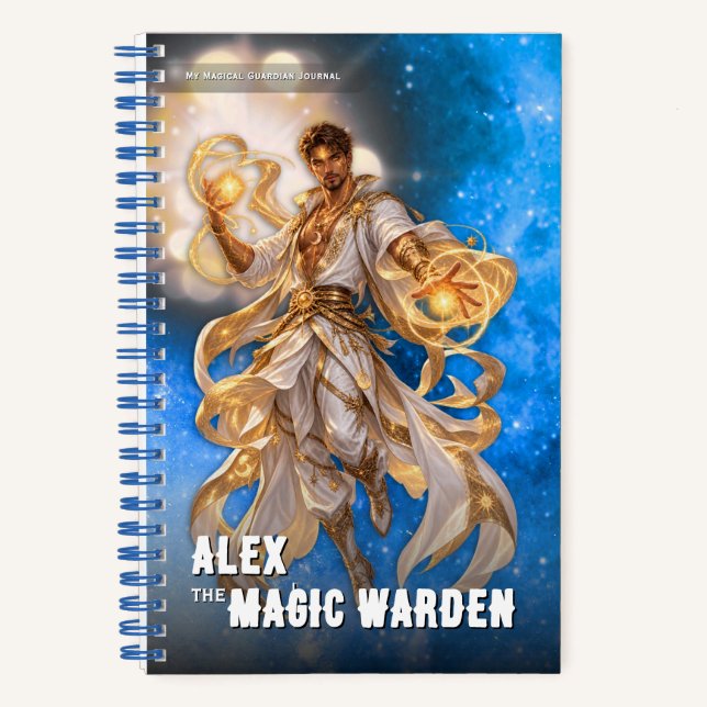 Fantasy Magical Warden Adventure Notebook (Front)