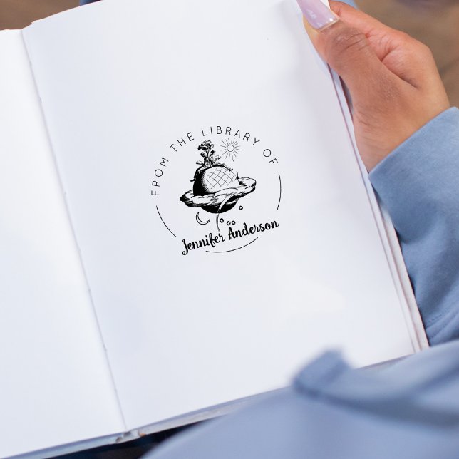 Fantasy Man Women Reading, From the Library Of,  Rubber Stamp (Creator Uploaded)