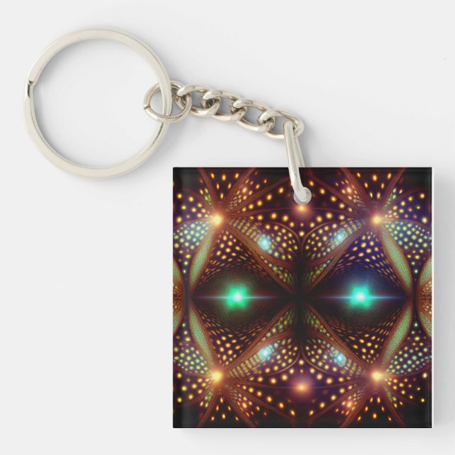 Fantasy Mandelbrot Fractal Key Ring (Front)