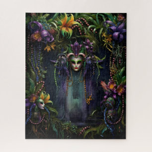 Fantasy Mardi Gras Colors  Jigsaw Puzzle