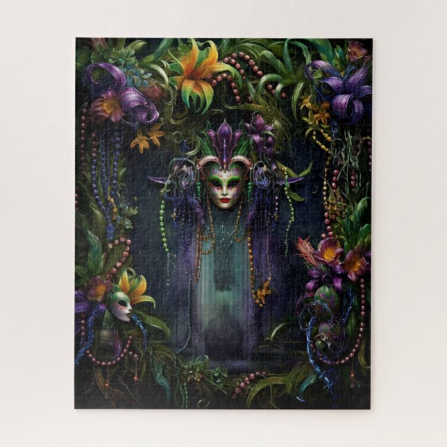 Fantasy Mardi Gras Colors  Jigsaw Puzzle (Vertical)