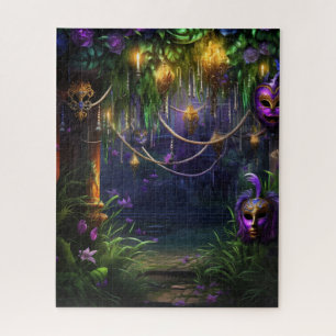 Fantasy Mardi Gras Colours  Jigsaw Puzzle