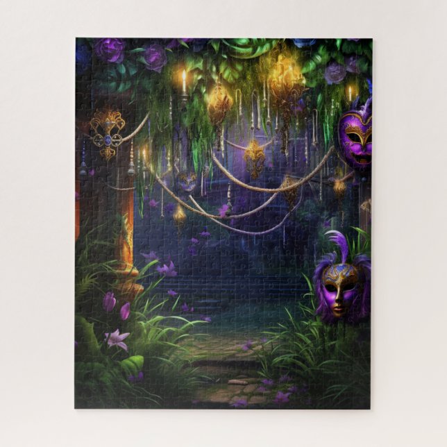 Fantasy Mardi Gras Colours  Jigsaw Puzzle (Vertical)