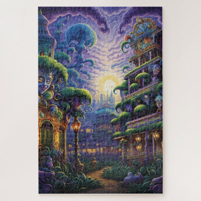 Fantasy Mardi Gras Colours  Jigsaw Puzzle (Vertical)