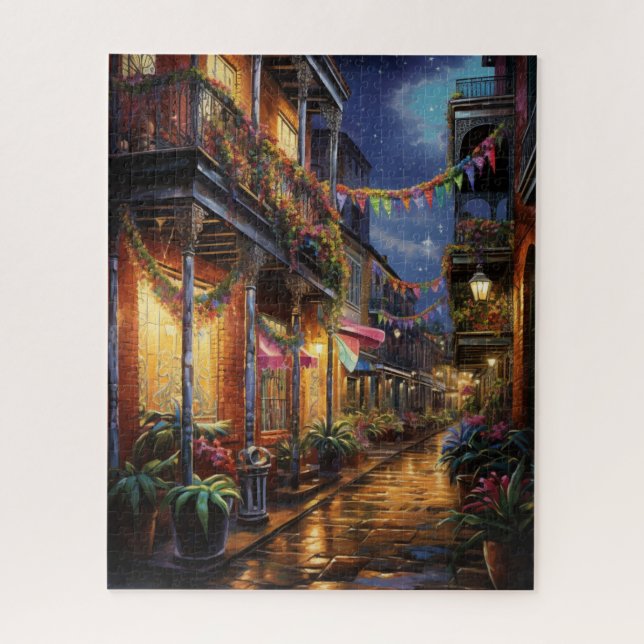 Fantasy Mardi Gras Colours  Jigsaw Puzzle (Vertical)