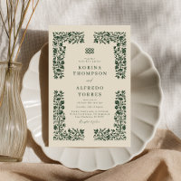 Fantasy Mediaeval Celtic Knot Wedding Invitation