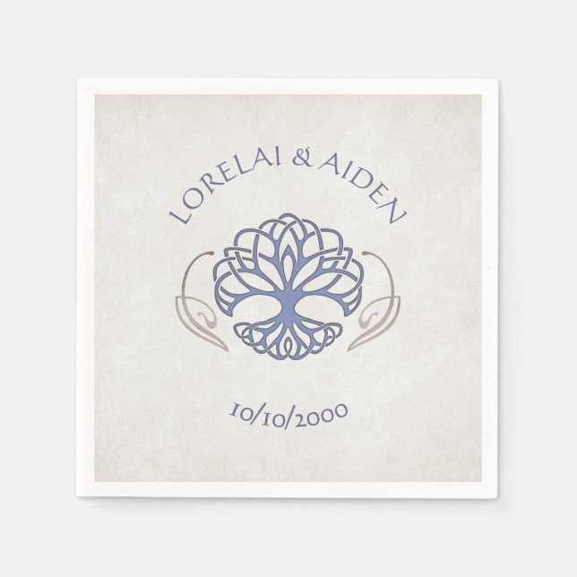 Fantasy Mediaeval Celtic Wedding Napkin (Front)