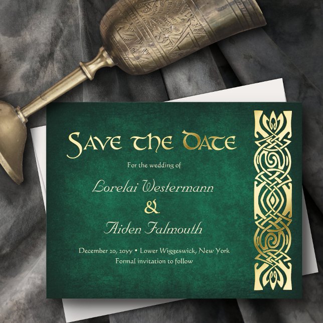 Fantasy Medieval Wedding Save the Date Card (Creator Uploaded)