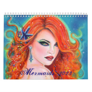 Fantasy mermaid calendar 2023 by Renee Lavoie 