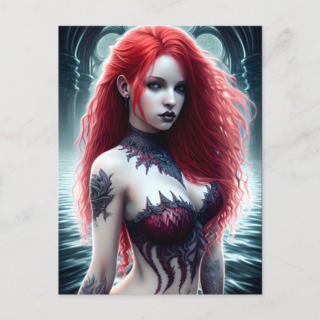 Fantasy Mermaid Postcard (Front)