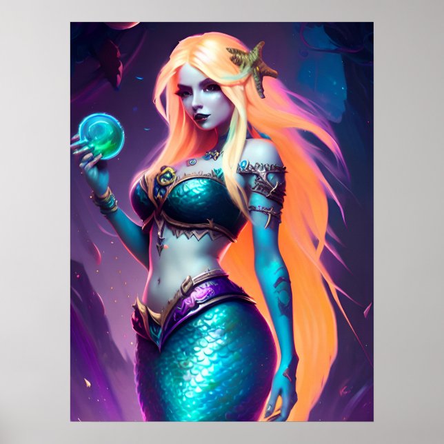 Fantasy Mermaid Poster (Front)