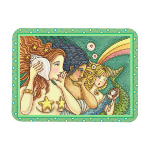 FANTASY MERMAID SISTERHOOD SHARING SECRET WISDOMS MAGNET
