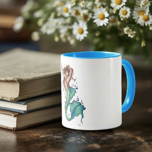 Fantasy Mermaid Teal Tail Mug