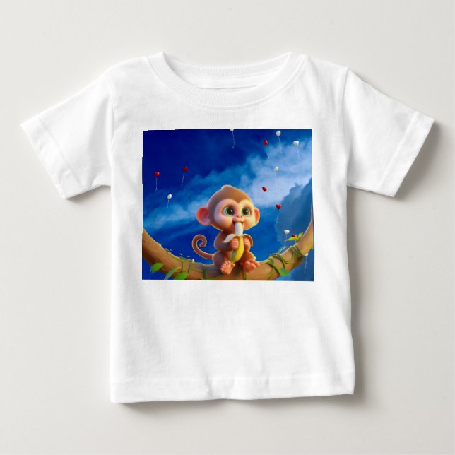 Fantasy monkey baby T-Shirt (Front)