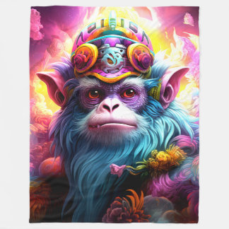 Fantasy Monkey Fleece Blanket