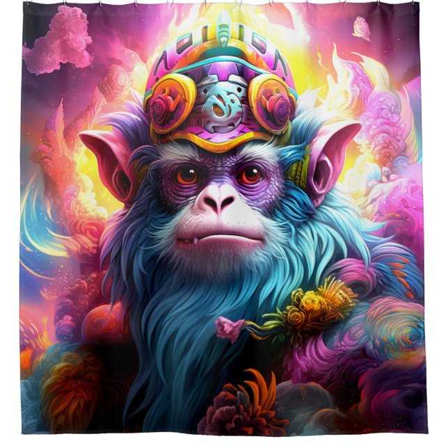 Fantasy Monkey King Shower Curtain (Front)