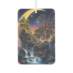 Fantasy Moon Waterfall Forest  Car Air Freshener