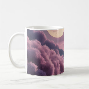 Fantasy Moonlit River Dreamscape Illustration Coffee Mug