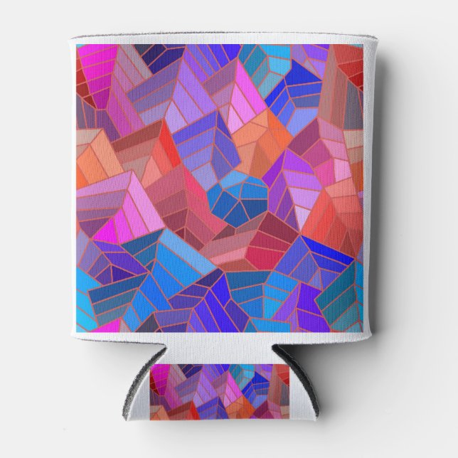 Fantasy Mountains View from the Sky Can Cooler (Front)