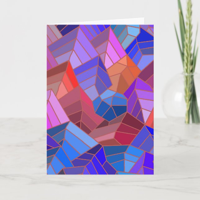 Fantasy Mountains View from the Sky Card (Front)