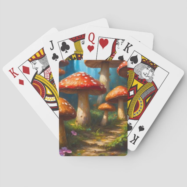 Fantasy Mushrom Classic Playing Cards (Back)